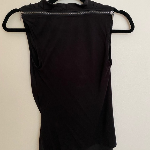 Armani exchange| black cowl neck sleeveless blouse - Picture 2 of 2